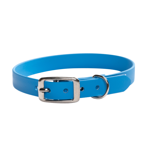 Waterdichte Biothane Hondenhalsband – Maat L (38-48 Cm, 25 Mm Breed), Teal – Veganistisch, Geurbestendig, Roestvrije Hardware – Perfect Voor Boxers, Dalmatiërs En Staffies